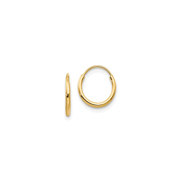 Baby Gold Endless Gold Hoop Earrings